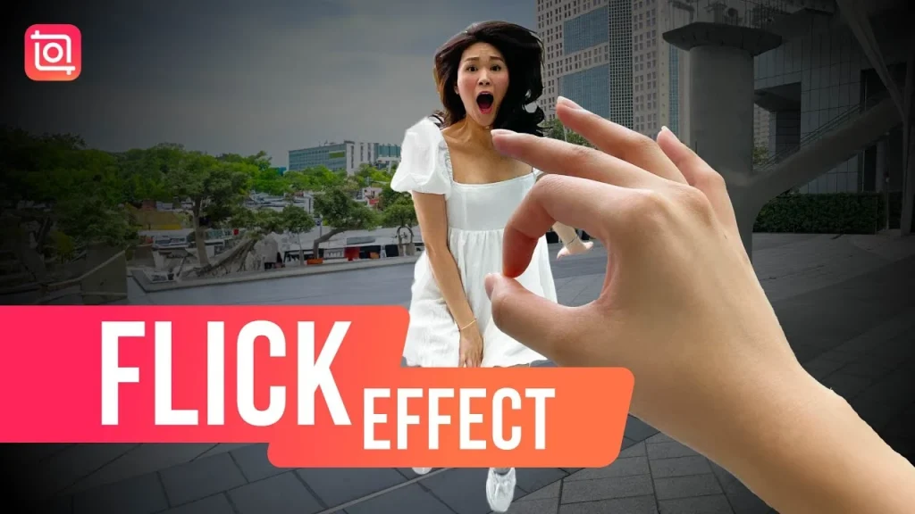 how to apply the flick effect in InShot pro